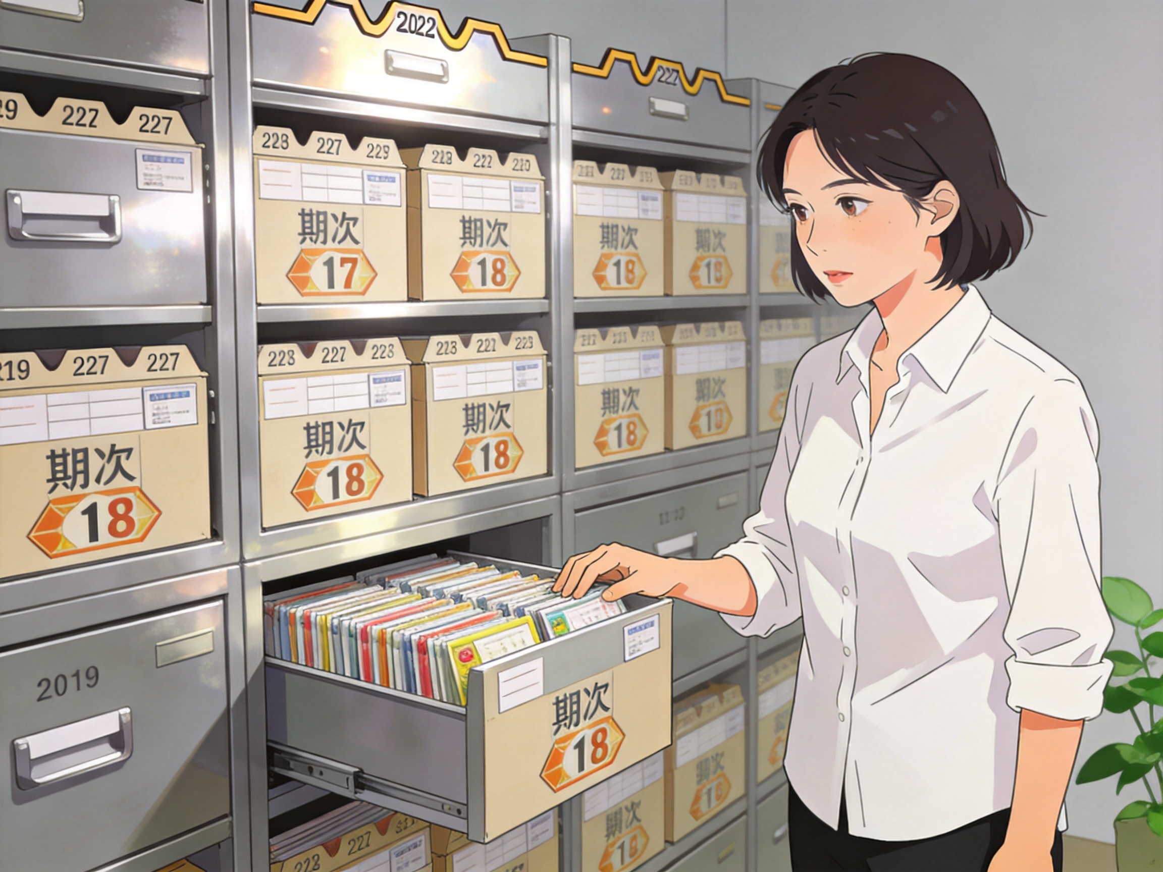 按时间与期次排列的彩票历史资料归档示意画面