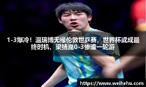 1-3爆冷！温瑞博无缘伦敦世乒赛，世界杯或成最终时机，梁靖崑0-3惨遭一轮游
